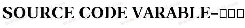 SOURCE CODE VARABLE字体转换